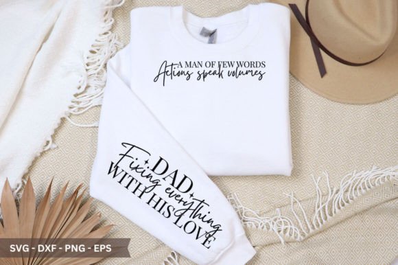A Man of Few Words Sleeve SVG: A Versatile Graphic Design Asset for Crafts and Local Businesses