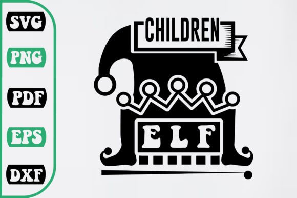 Children Elf SVG Design for Crafts and Graphics Projects