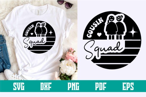 Cousin Squad SVG Design for Crafts and Graphics