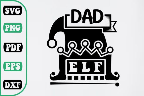 Dad Elf SVG Design: A Versatile Graphic for Crafts and Merch