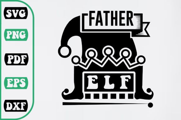 Father Elf SVG Design: A Versatile Graphic for Crafts and Seasonal Branding