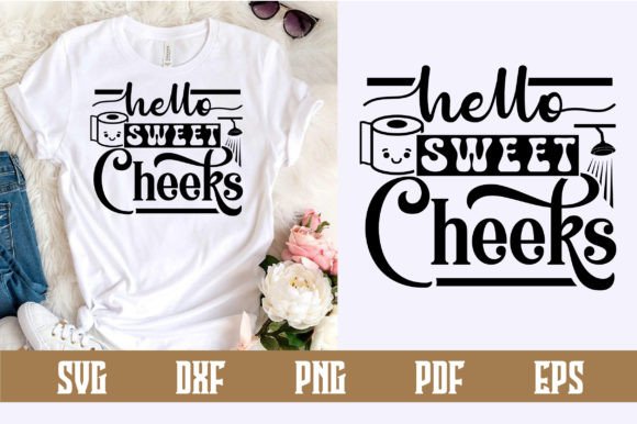 Hello Sweet Cheeks SVG Design – A Versatile Graphic for Crafts and Graphics