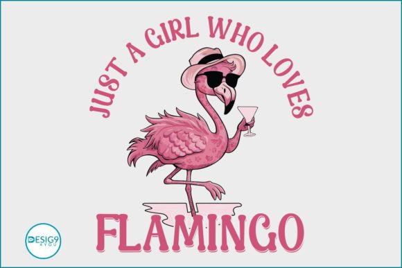 Just a Girl Who Loves Flamingo SVG Crafts: A Graphic Design Asset for Creative Publishing