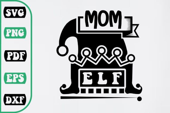 Mom Elf SVG Design: A Versatile Craft Graphic for Branding and Marketing