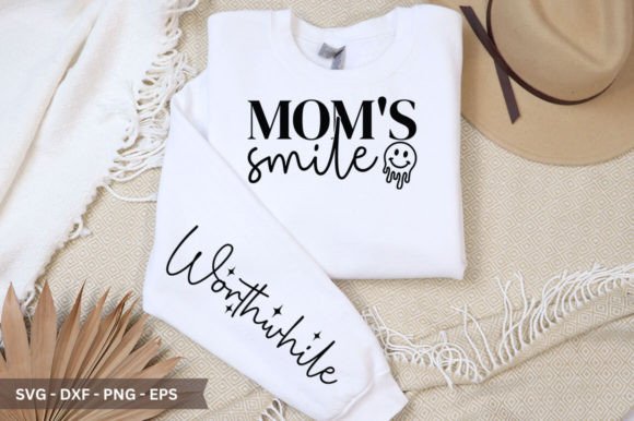 Mom’s Smile Sleeve SVG: A Graphic Design Asset for Crafts and Content Creators