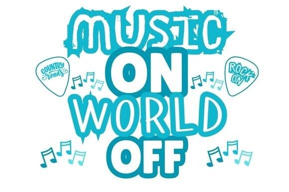 MusicON WorldOFF – A Sardonic Graphic for Handmade and Print Projects