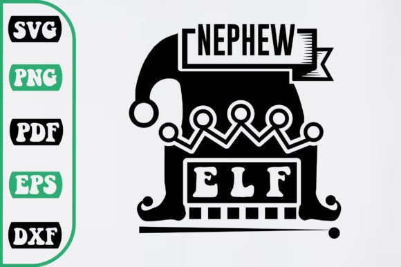 Nephew Elf SVG Design: A Versatile Craft Graphic for Content Creators