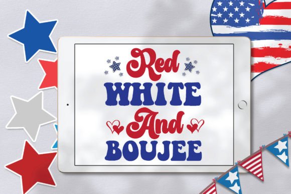 Red White and Boujee Svg: A Bold Graphic Design Asset for Crafts