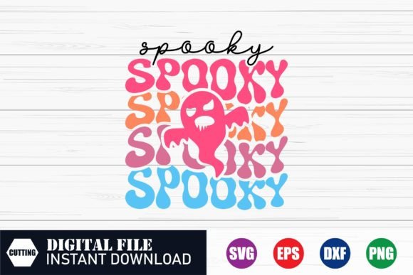 Spooky, Spooky Wave Halloween SVG for Crafts and Graphics
