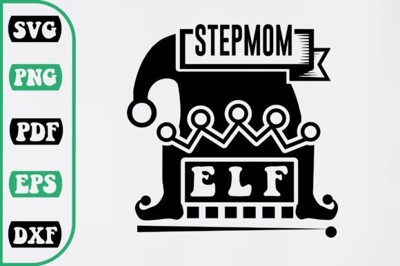 Stepmom Elf SVG Design: A Festive Graphic Asset for Crafts and Local Branding
