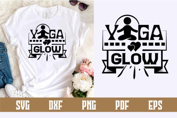 Yoga Glow SVG Design: A Modern Graphic Asset for Content Creators